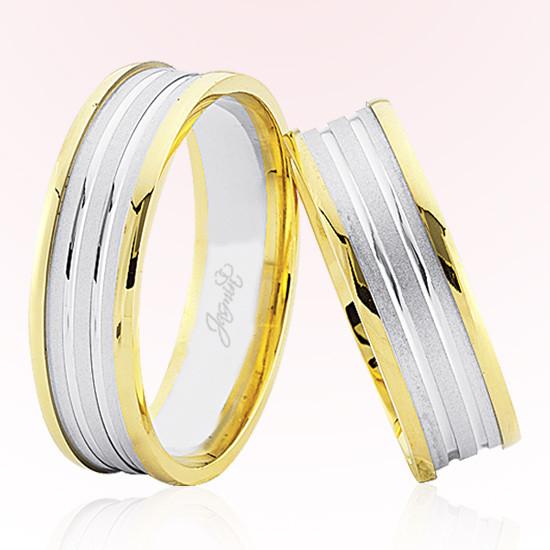 Sarı Beyaz Altın Alyans 8205