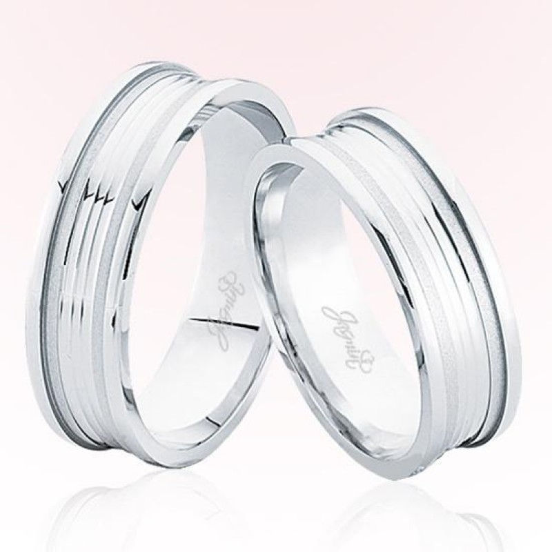 Beyaz Altın Alyans 8207