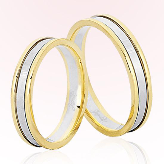 Sarı Beyaz Altın Alyans 8301 Sarı Beyaz Altın Alyans 8301