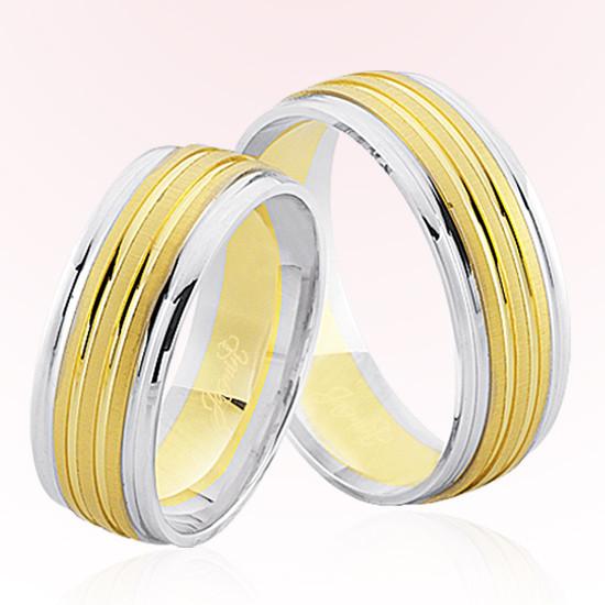 Sarı Beyaz Altın Alyans 8303