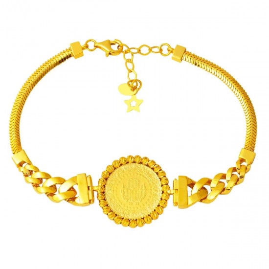 Çift Zincirli Dorikalı Çeyrek Bileklik BIL68 Çift Zincirli Dorikalı Çeyrek Bileklik BIL68