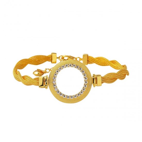 Örme Halat Çeyrek Bileklik BIL47 Örme Halat Çeyrek Bileklik BIL47