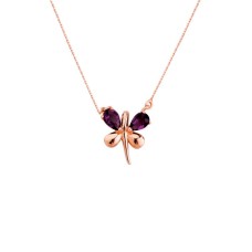 Yusufçuk Damla Taşlı Gümüş Kolye GMS1547