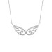 Taşlı Melek Kanadı Gümüş Kolye  GMS1555