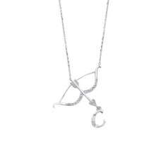 Hedef Aşk Harfli Gümüş Kolye GMS1727