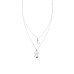 Melek Çift Zincir Harfli Gümüş Kolye  GMS1583