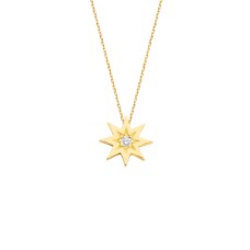 Tektaş Kutup Yıldızı Gümüş Kolye  GMS1339