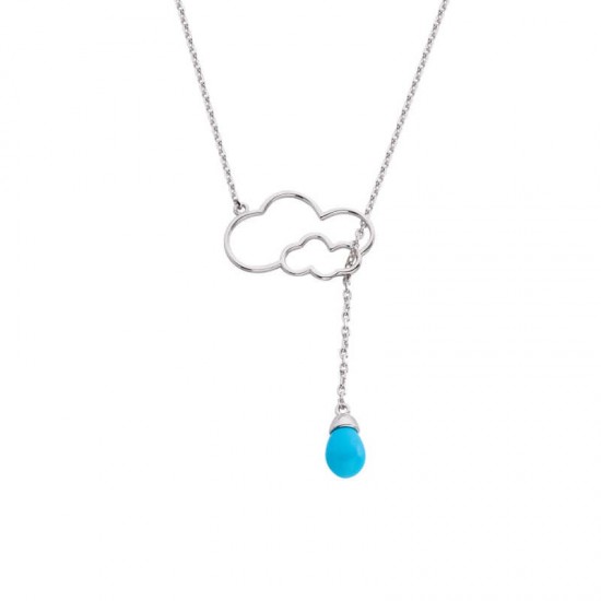 Drop İnci Bulut Gümüş Kolye GMS1355