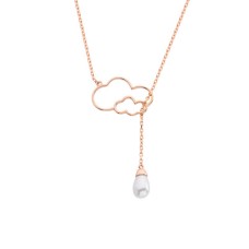 Drop İnci Bulut Gümüş Kolye GMS1356