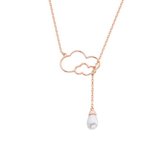 Drop İnci Bulut Gümüş Kolye GMS1356