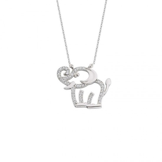 Fil Gümüş Kolye GMS1363