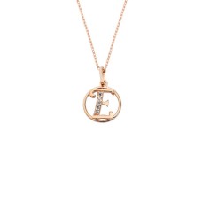 Harfli Halka Gümüş Kolye  GMS1255