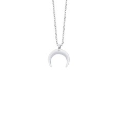 Boynuz Tektaş Gümüş Kolye GMS1259