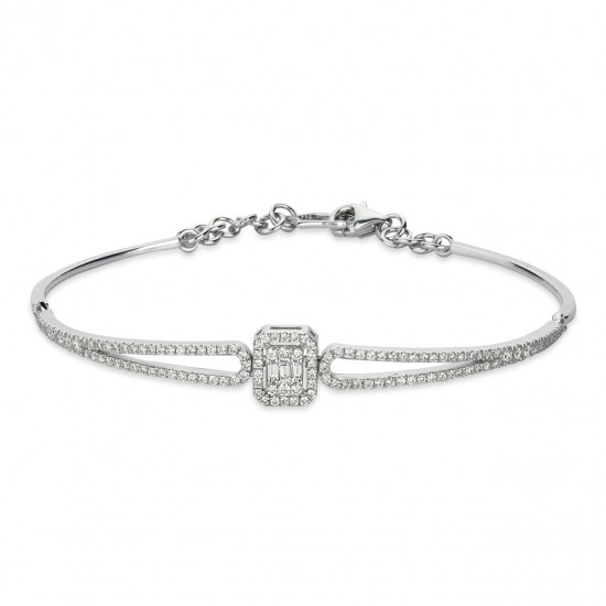 0.87 Karat F Renk Pırlanta Bileklik BLP3