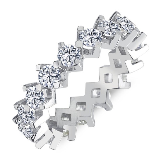 0.79 Karat F Renk Tamtur Pırlanta Yüzük PT3