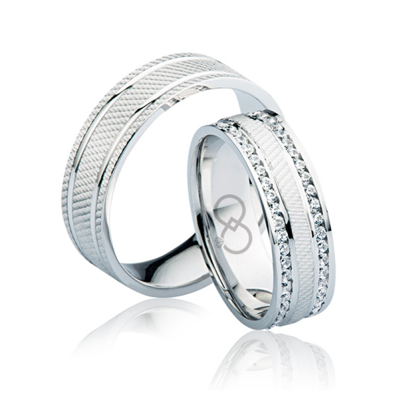 Çift Sıra Taşlı Altın Alyans 0304 Çift Sıra Taşlı Altın Alyans 0304