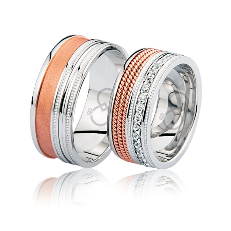 Rose Şeritli  Altın Alyans 0501