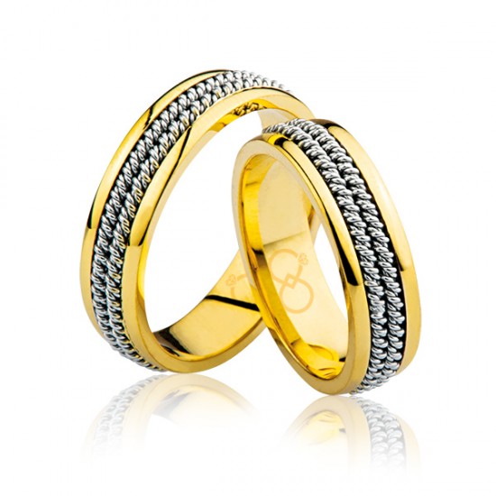 Çift Şerit Altın Alyans 0602-3