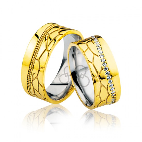 Desenli Altın Alyans 0702 Desenli Altın Alyans 0702