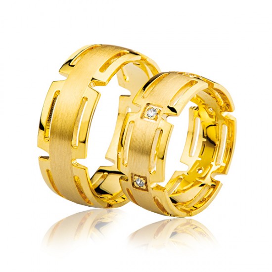 Lazer Kesim Altın Alyans 0904-2