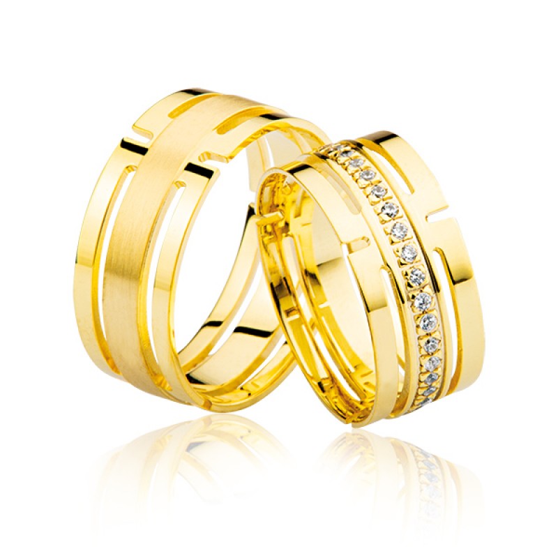 Lazer Kesim Altın Alyans 1104 