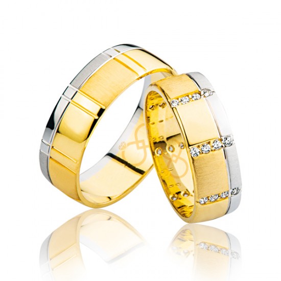 Taşlı Altın Alyans 1202-3