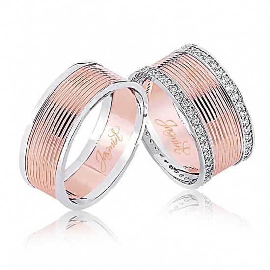 Taşlı Altın Alyans 1503 Taşlı Altın Alyans 1503