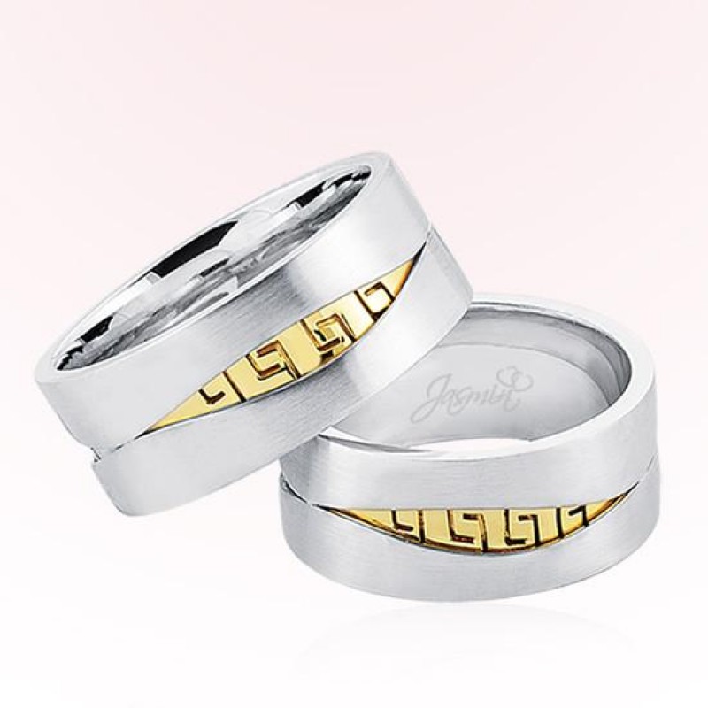 Desenli Altın Alyans 1701