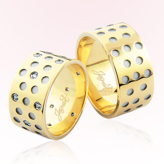 Daire Detaylı Altın Alyans 1706