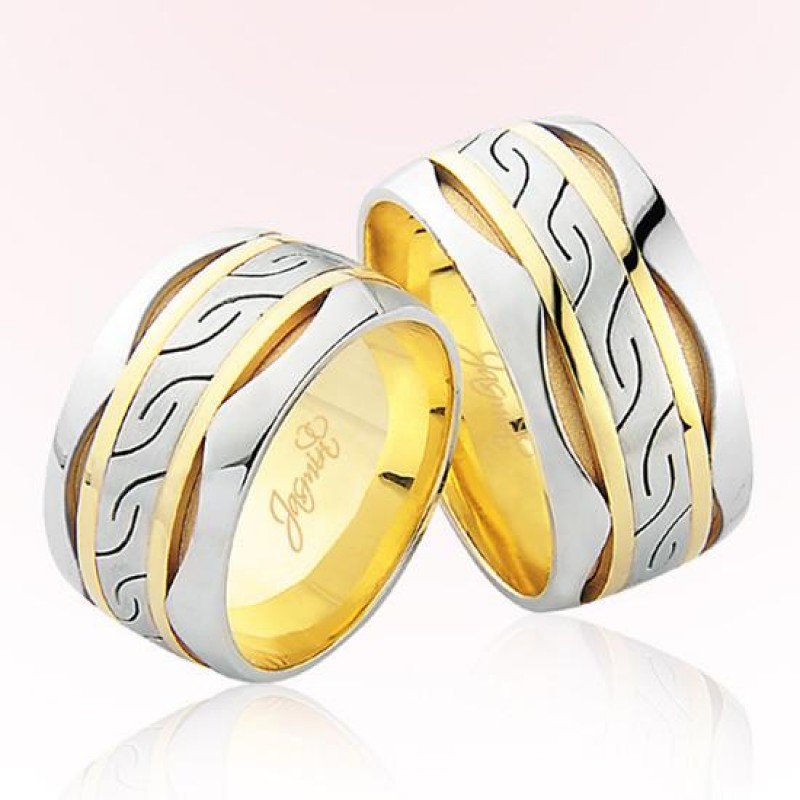 Desenli Altın Alyans 1707