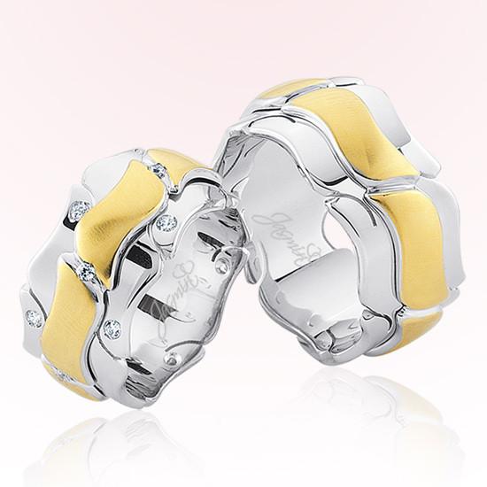 Sarı Beyaz Altın Alyans 1801-2