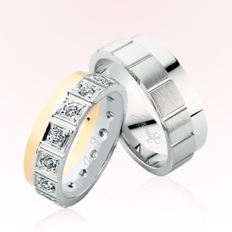 Taşlı Altın Alyans - 2201 Taşlı Altın Alyans - 2201