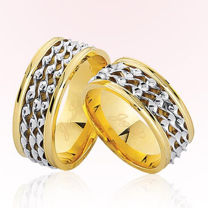 Üç Şeritli Altın Alyans 2206