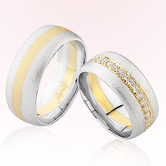 Sarı Beyaz Altın Alyans 2402