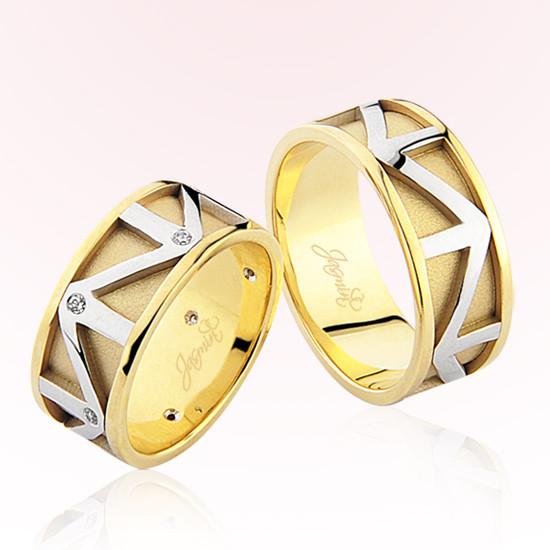 Zikzak Desenli Altın Alyans 2406 Zikzak Desenli Altın Alyans 2406