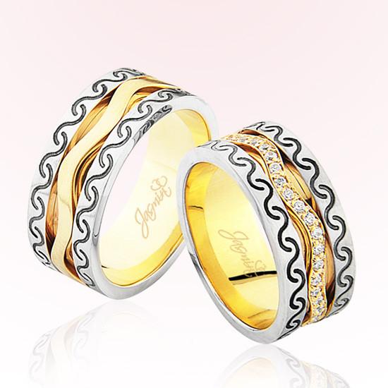 Desenli Altın Alyans 2805