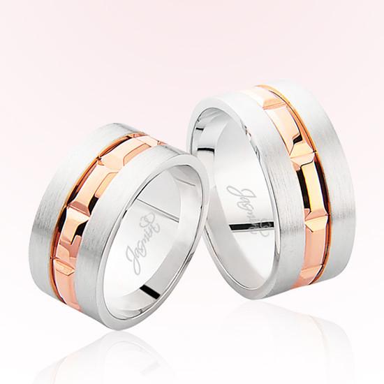 İki Renk Altın Alyans 2806 İki Renk Altın Alyans 2806