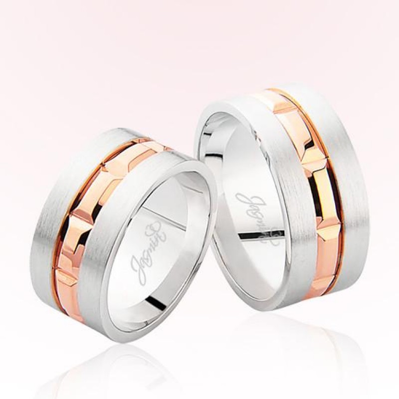 İki Renk Altın Alyans 2806 İki Renk Altın Alyans 2806