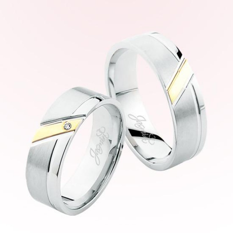 İki Renk Altın Alyans 3001 İki Renk Altın Alyans 3001