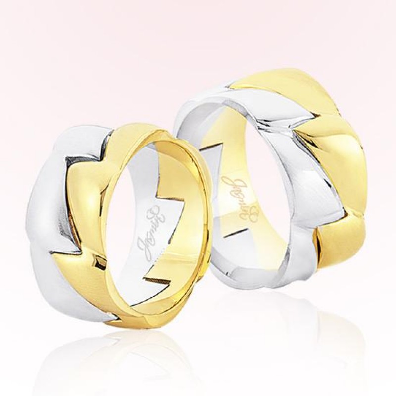 Sarı Beyaz Altın Alyans 3101