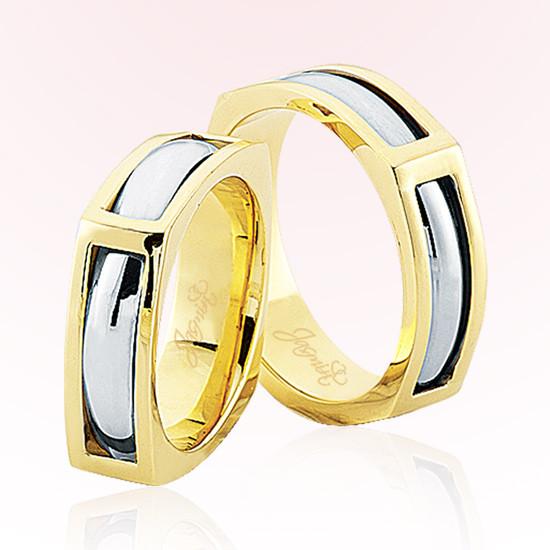 İki Renk Altın Alyans 3205