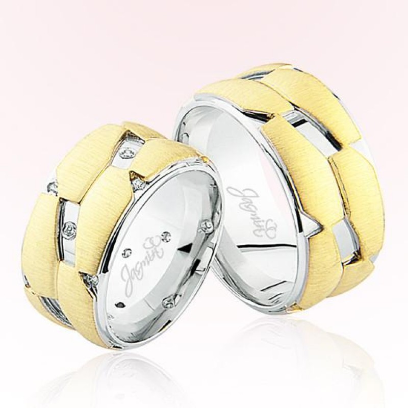 İki Renk Altın Alyans 3207 İki Renk Altın Alyans 3207