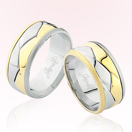 Sarı Beyaz Altın Alyans 3307