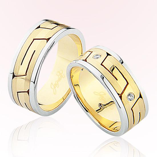 Labirent Model Altın Alyans 3401