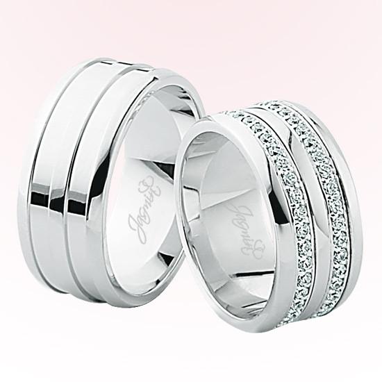 Çift Sıra Taşlı Altın Alyans 3402