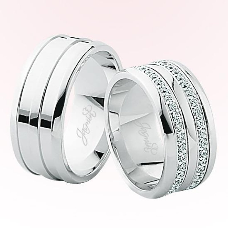 Çift Sıra Taşlı Altın Alyans 3402 Çift Sıra Taşlı Altın Alyans 3402