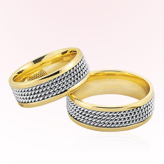 Dört Şeritli Altın Alyans 3407