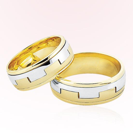 Sarı Beyaz Altın Alyans 3501