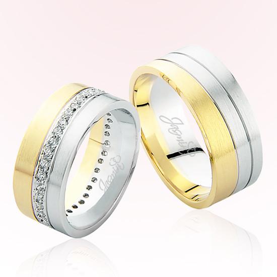 Ortası Taşlı Altın Alyans 3804