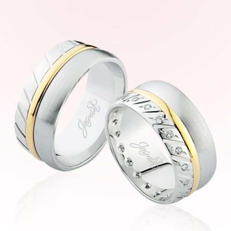 İki Renk Altın Alyans 3806 İki Renk Altın Alyans 3806